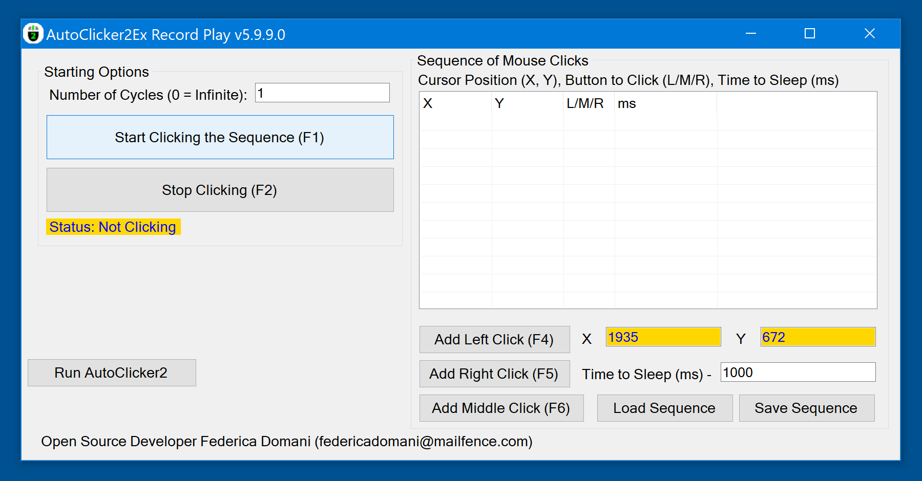 "AutoClicker2Ex" aplicación versión 5.9.9.0